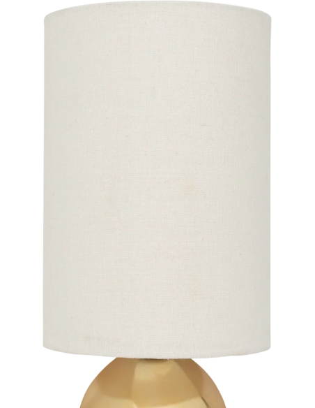 Lampe à poser céramique dorée abat-jour coton Ø22,5x43 cm Suki Urban Nature Culture - 4