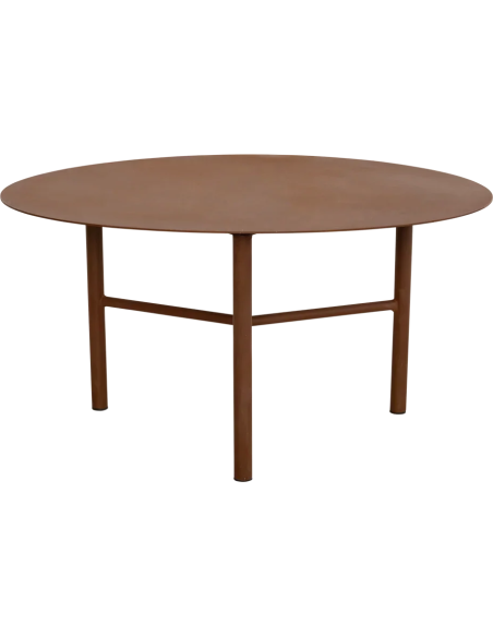 Table basse de jardin métal effet corten rouille 70x50x37 cm Tiago Urban Nature Culture - 1