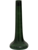 Bougeoir verre recyclé vert sapin 28 cm Flora
