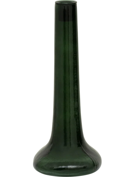 Bougeoir verre recyclé vert sapin 28 cm Flora Urban Nature Culture - 1