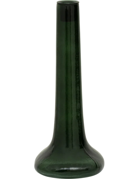 Bougeoir verre recyclé vert sapin 28 cm Flora Urban Nature Culture - 1