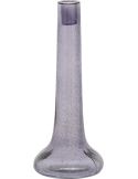 Bougeoir haut verre recyclé violet orchidée 28 cm Flora