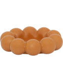 Bougeoir fleur céramique orange 12 cm Talon