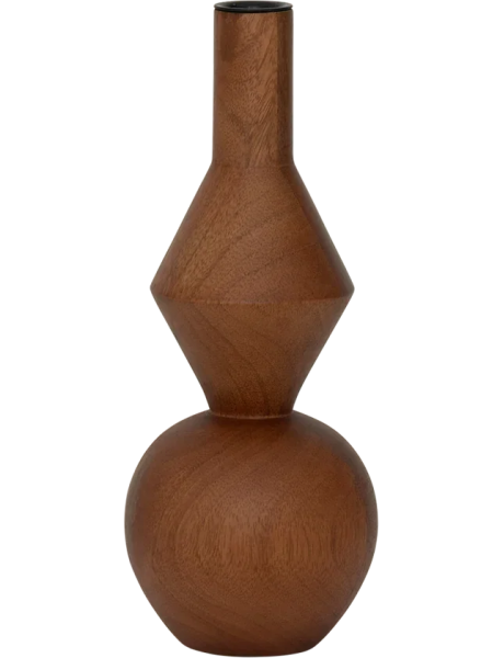 Bougeoir bois de manguier sculptural 26 cm Arvid Urban Nature Culture - 1