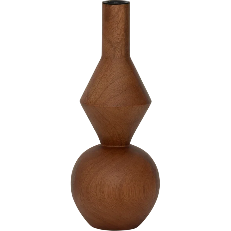Bougeoir bois de manguier sculptural 26 cm Arvid Urban Nature Culture - 1