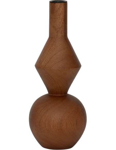 Bougeoir bois de manguier sculptural 26 cm Arvid Urban Nature Culture - 1
