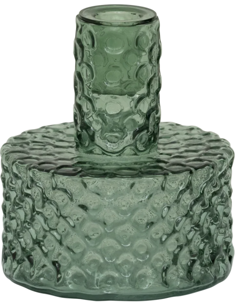 Bougeoir verre recyclé vert d’eau Ø 11,5x13,5 cm Belo Urban Nature Culture - 1