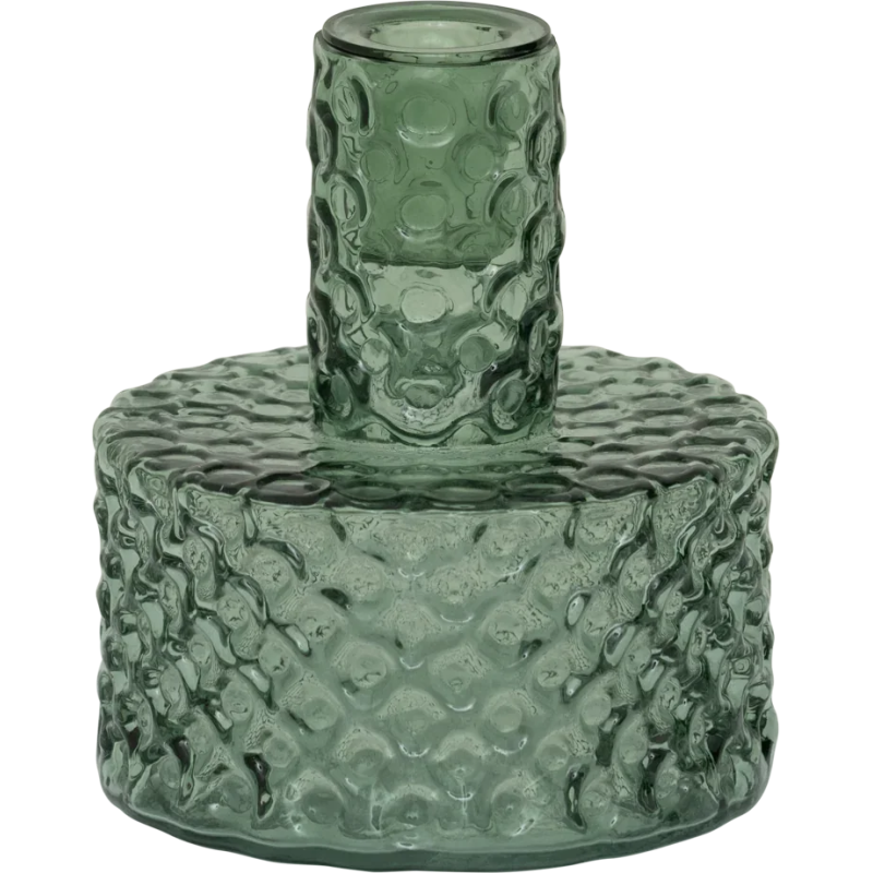 Bougeoir verre recyclé vert d’eau Ø 11,5x13,5 cm Belo Urban Nature Culture - 1