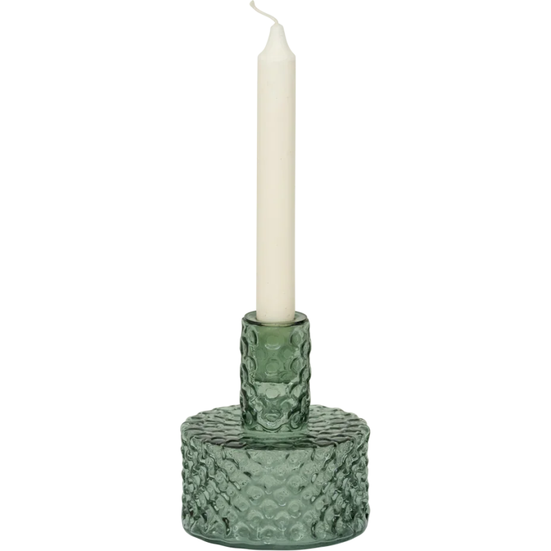 Bougeoir verre recyclé vert d’eau Ø 11,5x13,5 cm Belo Urban Nature Culture - 3