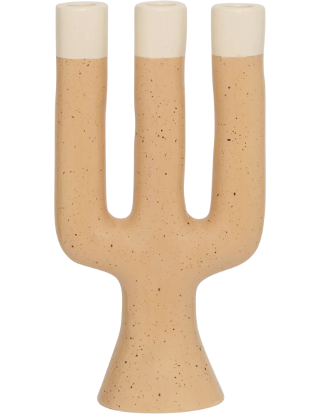 Chandelier 3 branches céramique beige 15x8x29 cm Nox Urban Nature Culture - 3