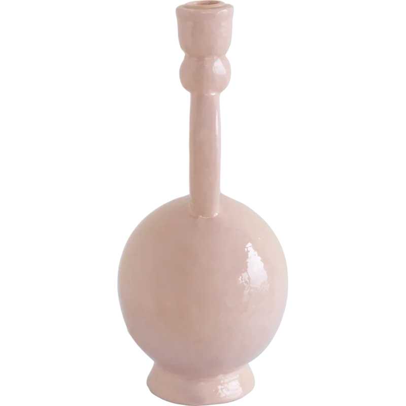 Bougeoir design rose en Ecomix 14x13,5x29 cm Paradiso Urban Nature Culture - 3