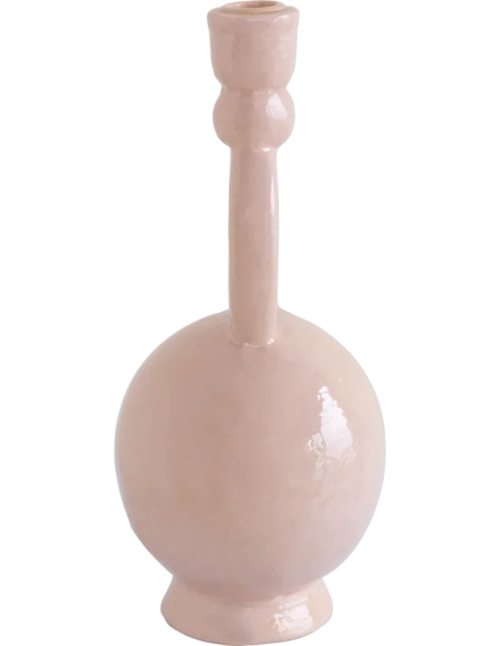 Bougeoir design rose en Ecomix 14x13,5x29 cm Paradiso Urban Nature Culture - 3