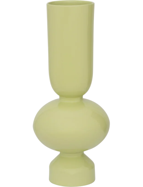 Vase céramique vert tilleul brillant 35 cm Nika Urban Nature Culture - 1