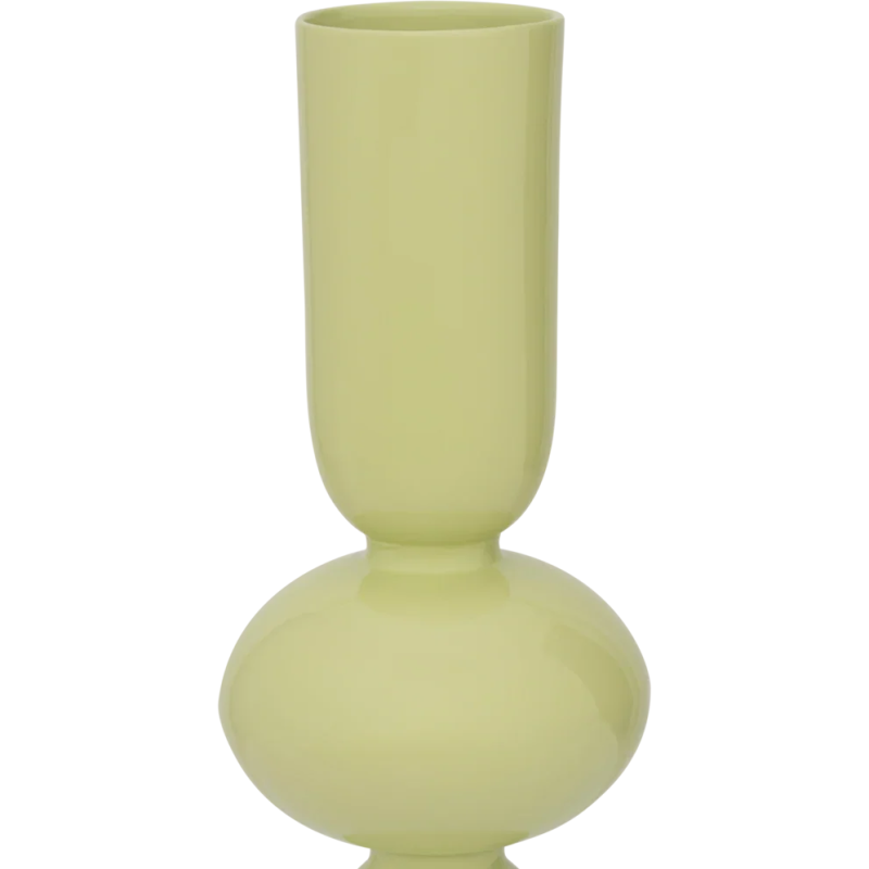 Vase céramique vert tilleul brillant 35 cm Nika Urban Nature Culture - 3