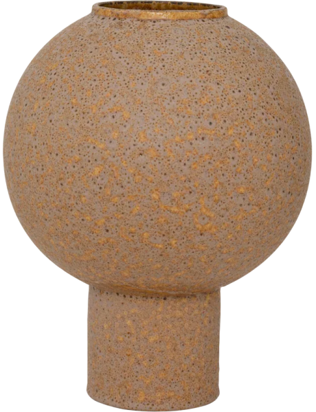 Grand vase boule céramique beige moucheté 41 cm Amanzi Urban Nature Culture - 1