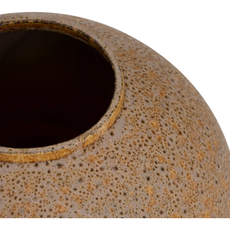 Grand vase boule céramique beige moucheté 41 cm Amanzi Urban Nature Culture - 3