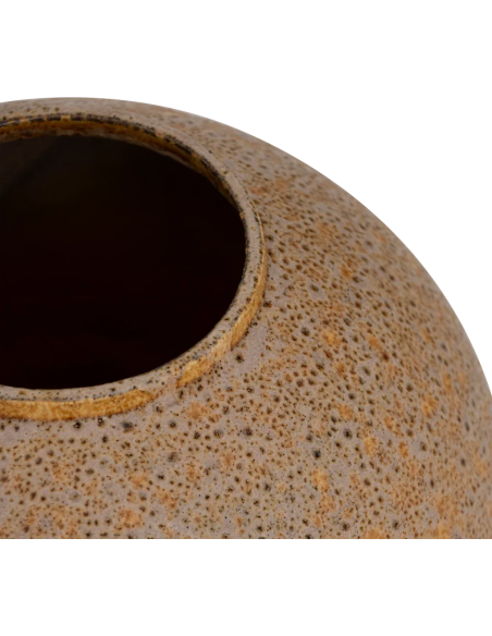 Grand vase boule céramique beige moucheté 41 cm Amanzi Urban Nature Culture - 3