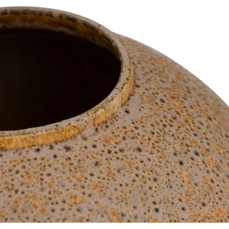 Grand vase boule céramique beige moucheté 41 cm Amanzi Urban Nature Culture - 5