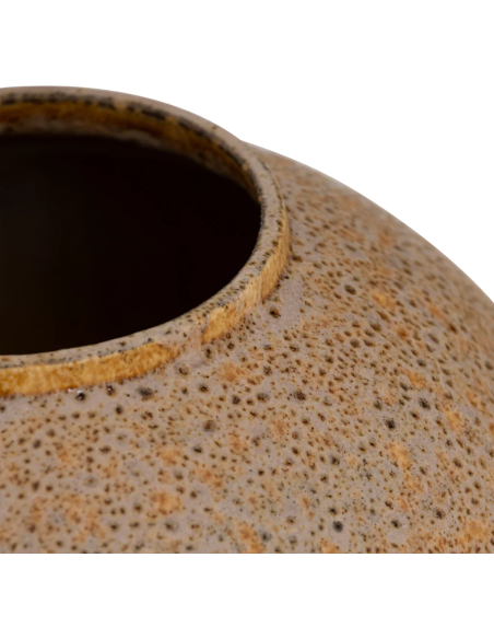 Grand vase boule céramique beige moucheté 41 cm Amanzi Urban Nature Culture - 5