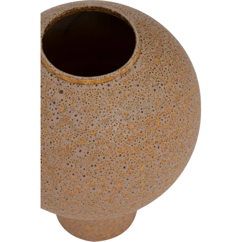 Grand vase boule céramique beige moucheté 41 cm Amanzi Urban Nature Culture - 4