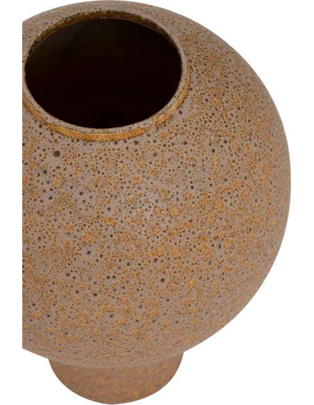 Grand vase boule céramique beige moucheté 41 cm Amanzi Urban Nature Culture - 4