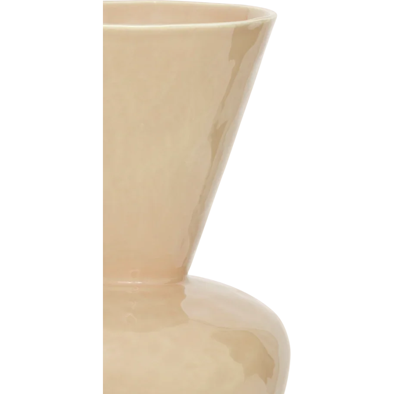 Vase céramique beige kaki évasé 34 cm Langa Urban Nature Culture - 3