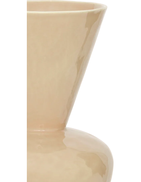 Vase céramique beige kaki évasé 34 cm Langa Urban Nature Culture - 3
