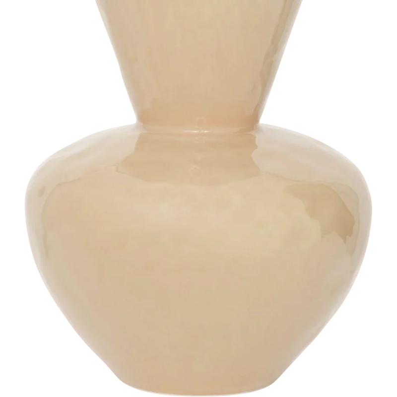 Vase céramique beige kaki évasé 34 cm Langa Urban Nature Culture - 4