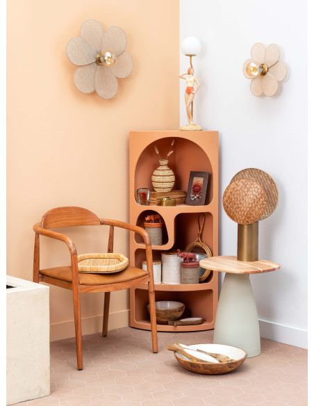 Étagère d’angle terracotta à niches 54x38,5x120,5 cm Alcove  - 2