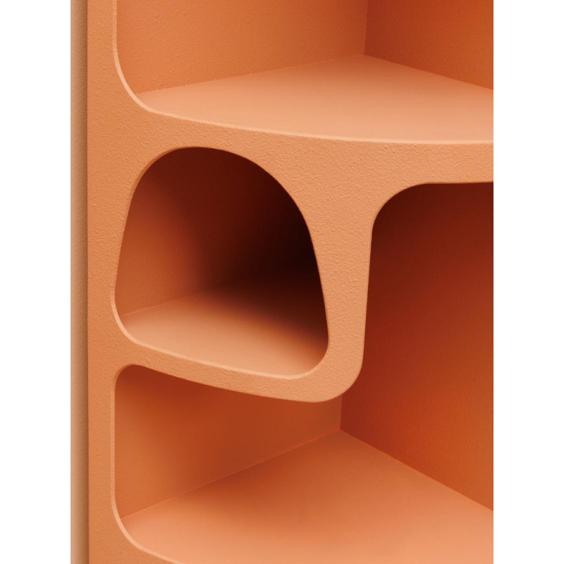 Étagère d’angle terracotta à niches 54x38,5x120,5 cm Alcove  - 3