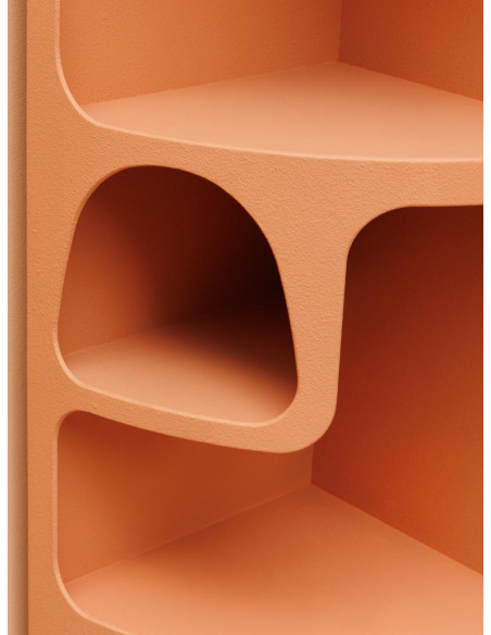 Étagère d’angle terracotta à niches 54x38,5x120,5 cm Alcove  - 3