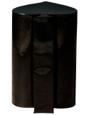 Table d’appoint métal noir forme pique 31x35x46 cm Poker