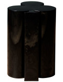 Table d’appoint trèfle métal noir 35x32x46 cm Poker