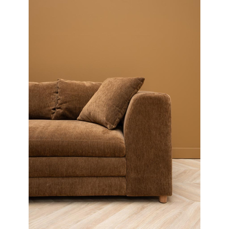 Canapé 3 places tissu marron 220 cm Castano  - 7