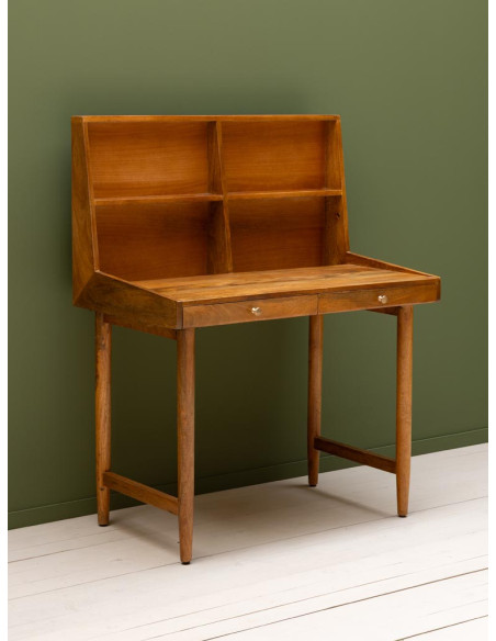 Bureau secrétaire en manguier avec rangements 96x55,5x121,5 cm Office  - 3