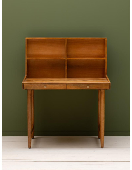 Bureau secrétaire en manguier avec rangements 96x55,5x121,5 cm Office  - 5