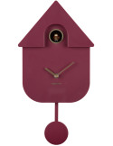 Horloge coucou murale moderne mauve 21,5x8,5x41 cm Cuckoo Oro