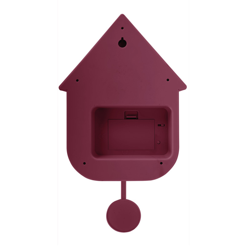Horloge coucou murale moderne mauve 21,5x8,5x41 cm Cuckoo Oro Karlsson - 4