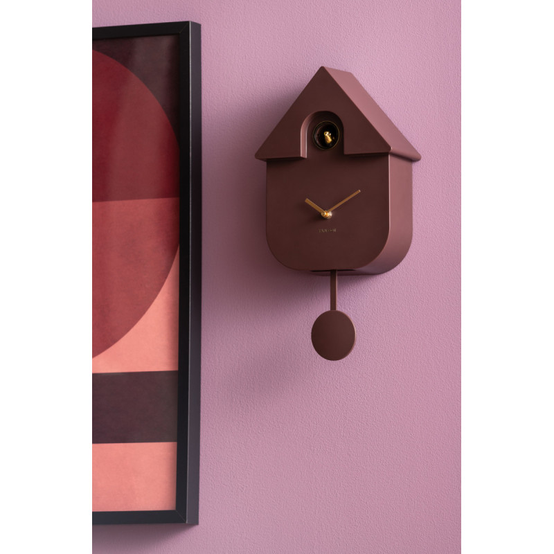 Horloge coucou murale moderne marron foncé 21,5x8,5x41 cm Cuckoo Oro Karlsson - 2