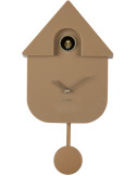 Horloge coucou murale moderne marron moka 21,5x8,5x41 cm Cuckoo Oro
