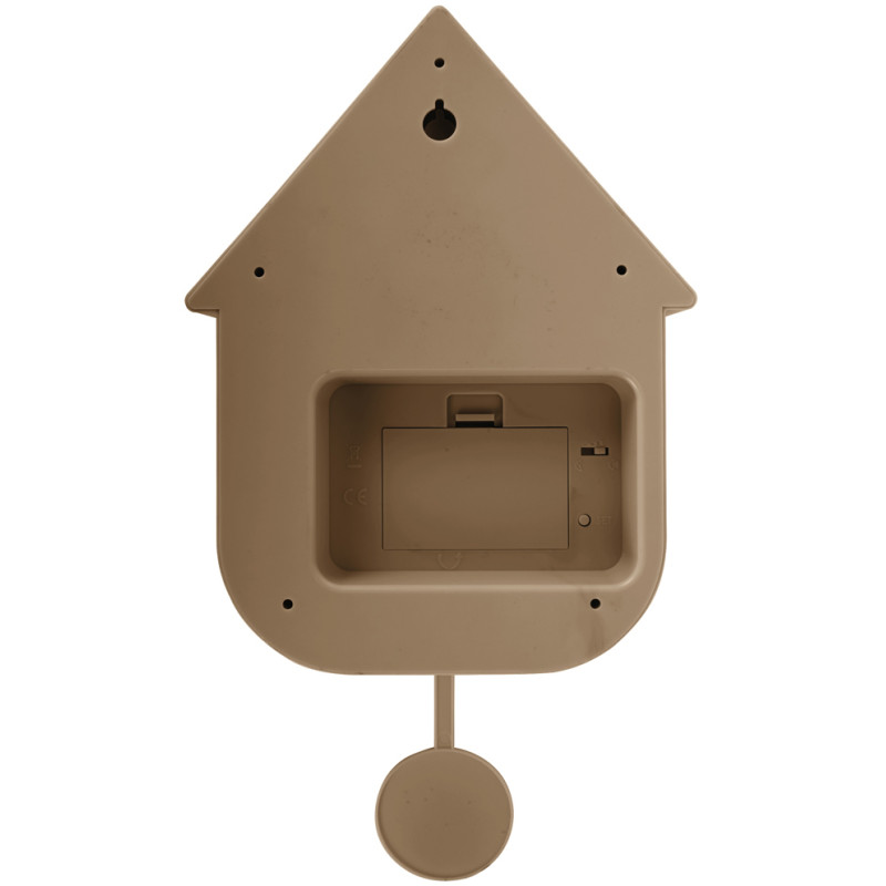 Horloge coucou murale moderne marron moka 21,5x8,5x41 cm Cuckoo Oro Karlsson - 5