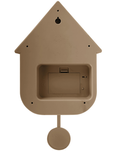 Horloge coucou murale moderne marron moka 21,5x8,5x41 cm Cuckoo Oro Karlsson - 5