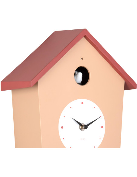 HHorloge coucou murale lumineuse brun doux et ocre rouge 10,5x23x26,4 cm Cuckoo Light Karlsson - 4