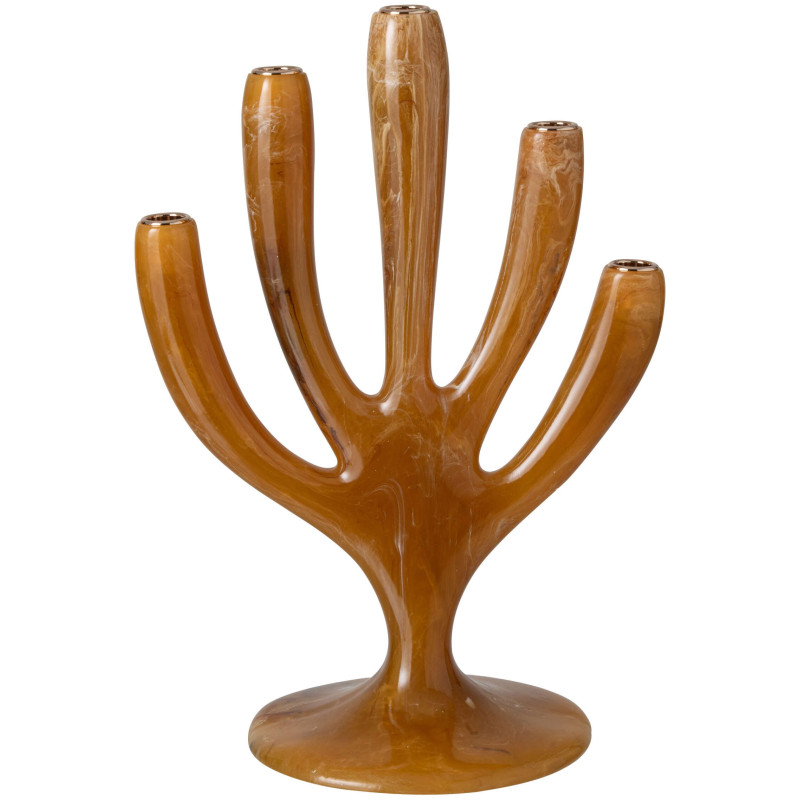 Chandelier arbre en polyrésine caramel 31,5x21,5x44 cm Sukhothai J-Line - 3