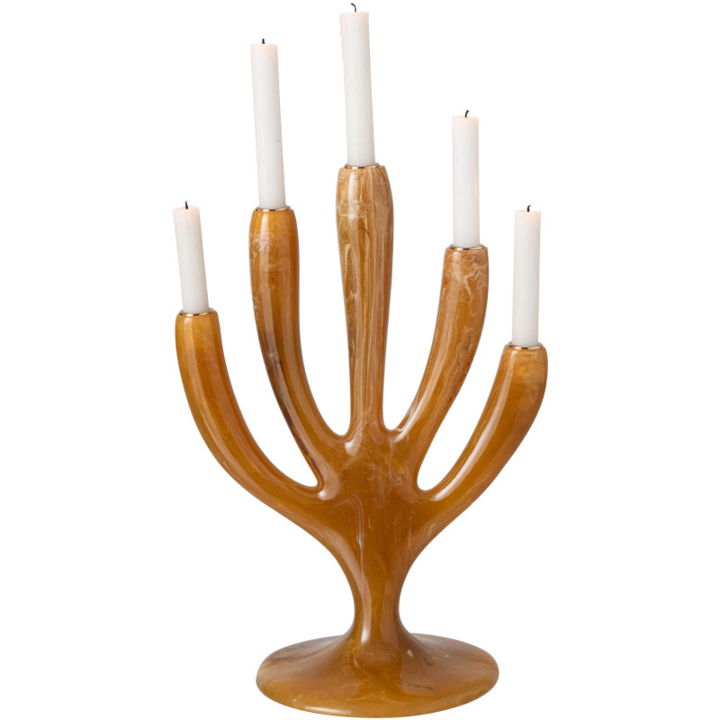Chandelier arbre en polyrésine caramel 31,5x21,5x44 cm Sukhothai J-Line - 5