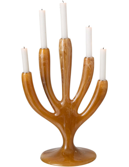 Chandelier arbre en polyrésine caramel 31,5x21,5x44 cm Sukhothai J-Line - 5