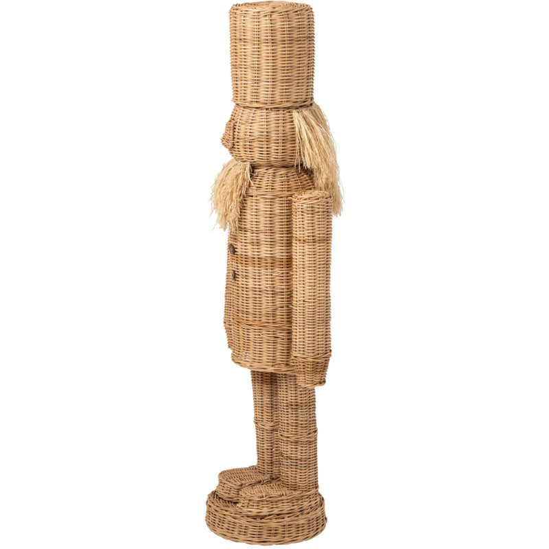 Casse-noisette décoratif Noël en rotin et sisal naturel 148 cm Sigtuna J-Line - 3