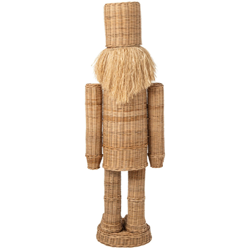 Casse-noisette décoratif Noël en rotin et sisal naturel 148 cm Sigtuna J-Line - 4