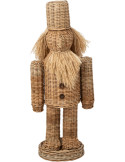 Casse-noisette décoratif Noël en rotin et sisal naturel 90 cm Sigtuna