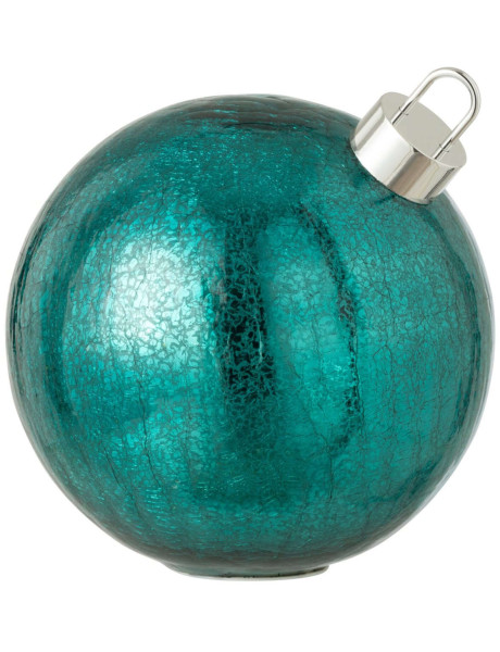 Grande boule de Noël LED en verre turquoise 25x25x26 cm Noevira J-Line - 1